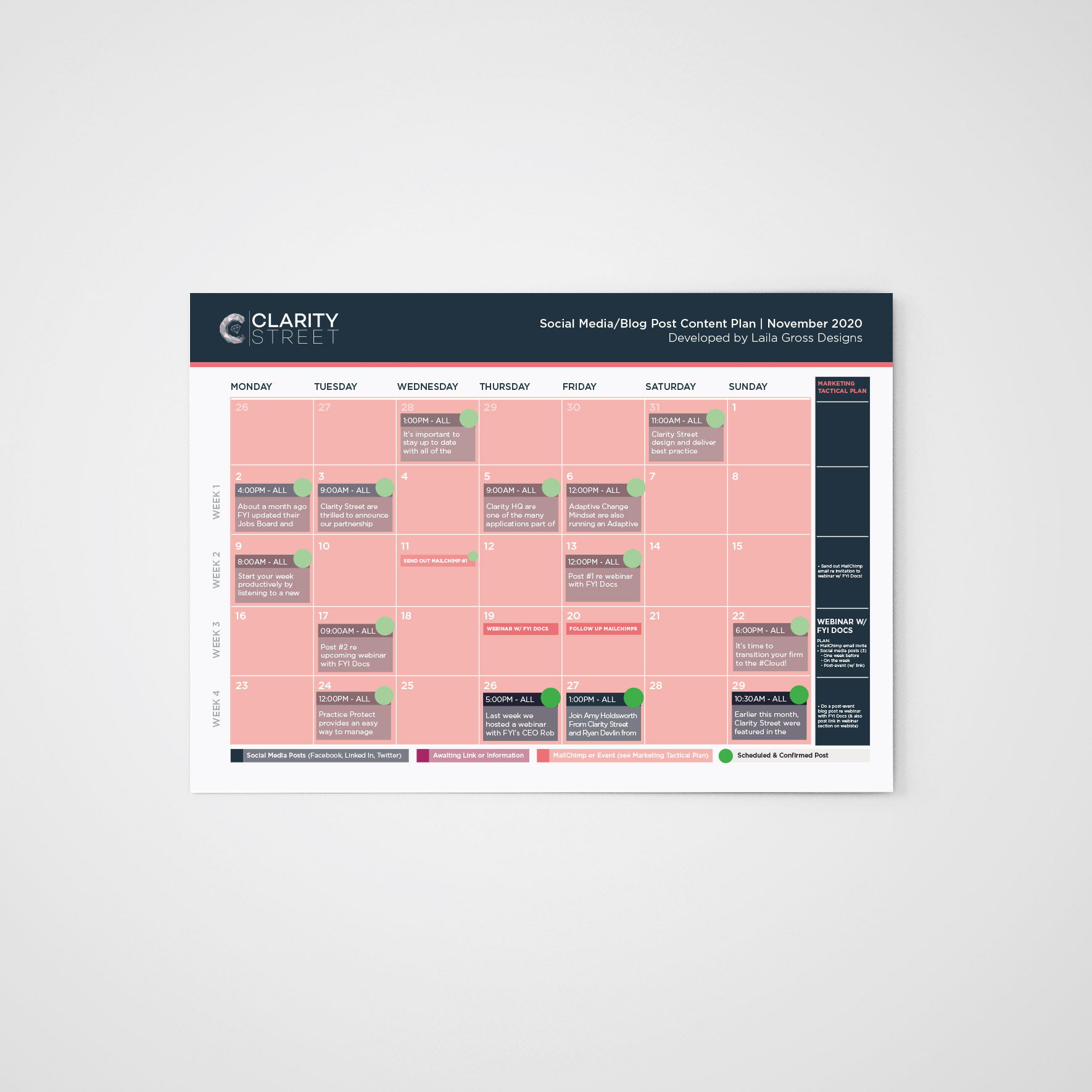 Clarity Street - Content Plan