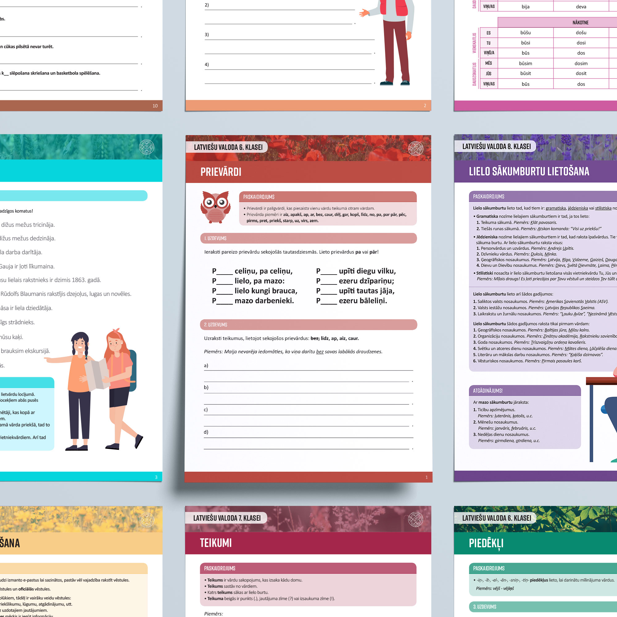 Laila Gross Designs - Melbourne Latvian School Worksheets | Graphic Design | Social Media Design | Freelance Graphic Designer