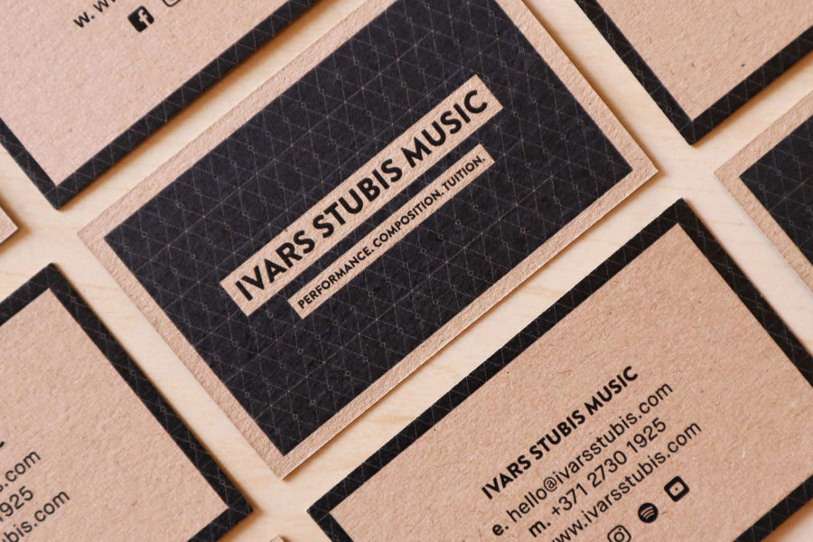 Laila Gross Designs - Ivars Stubis Music - Business Cards | Graphic Design | Social Media Design | Freelance Graphic Designer