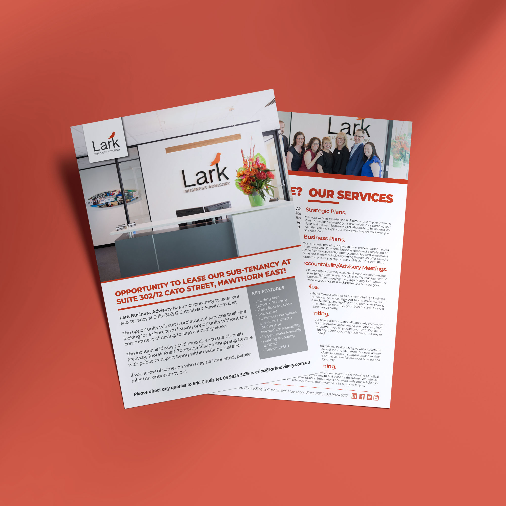 Laila Gross Designs - Lark Business Advisory | Graphic Design | Social Media Design | Freelance Graphic Designer