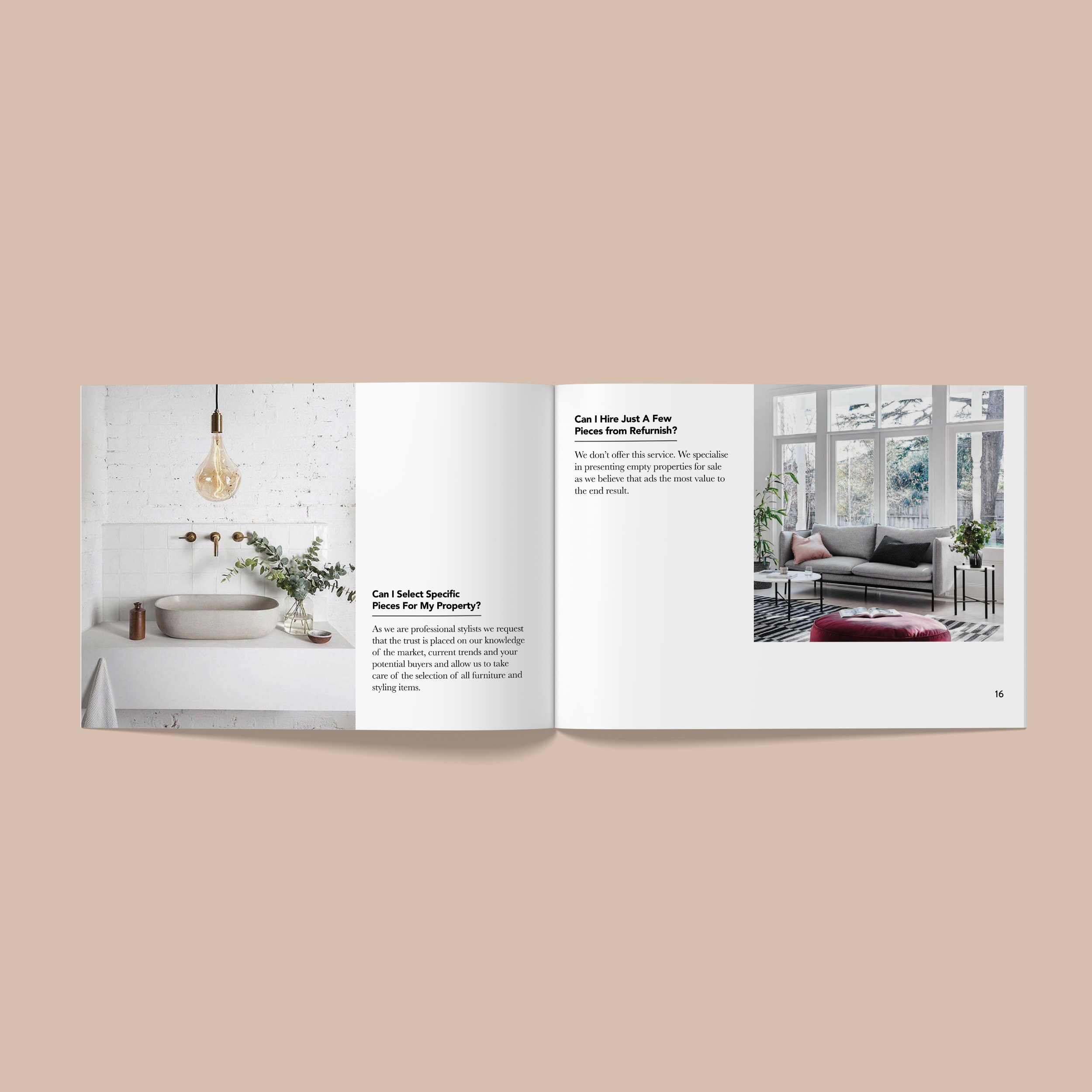 Laila Gross Designs - Refurnish Property Styling - Brochure | Graphic Design | Social Media Design | Freelance Graphic Designer
